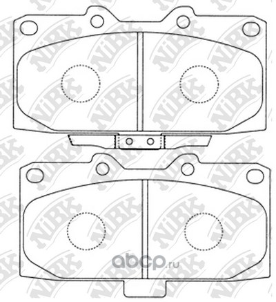 Колодки тормозные передние NIBK PN7463