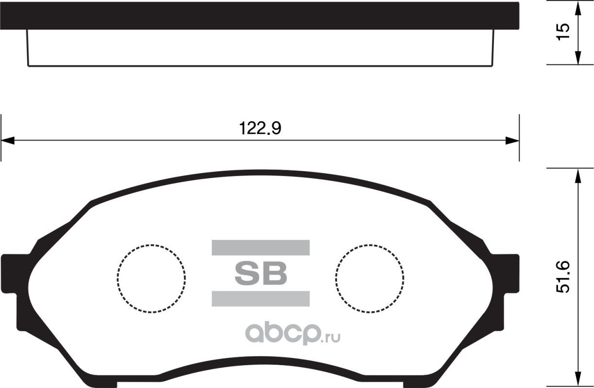 Колодки передние MAZDA 323 F VI/P VI/S VI 98> BJ 1.4 16V/1.5 16V SANGSIN BRAKE SP1227