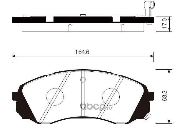 Колодки тормозные передние SANGSIN BRAKE SP1238