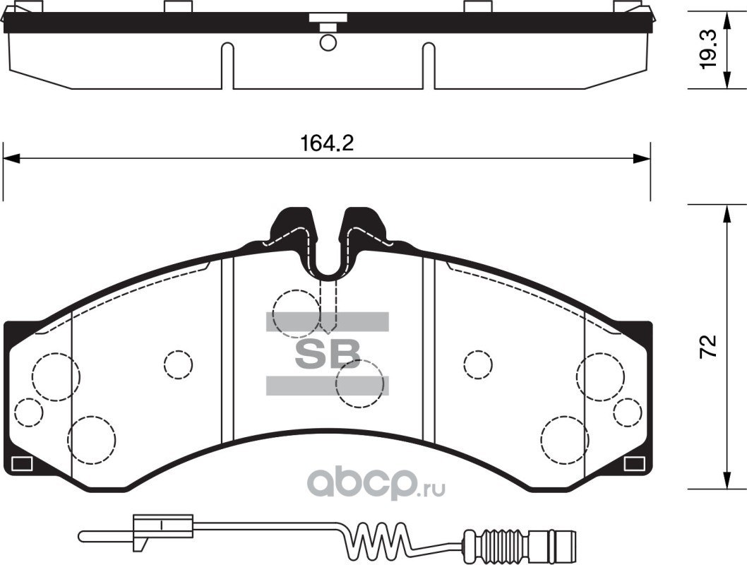 Колодки тормозные передние SANGSIN BRAKE SP1277