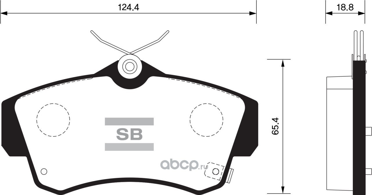 Колодки тормозные передние SANGSIN BRAKE SP1359