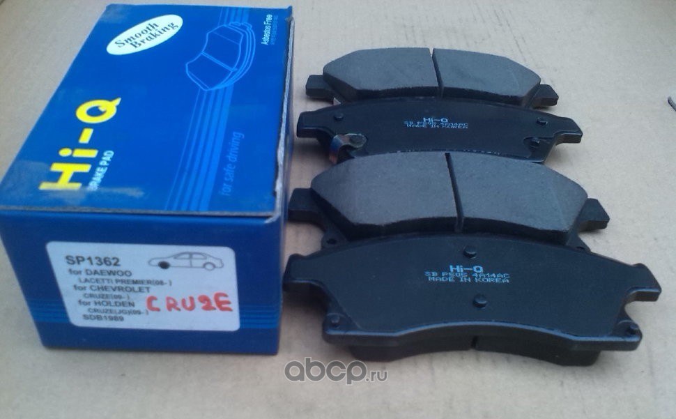Колодки тормозные передние SANGSIN BRAKE SP1362