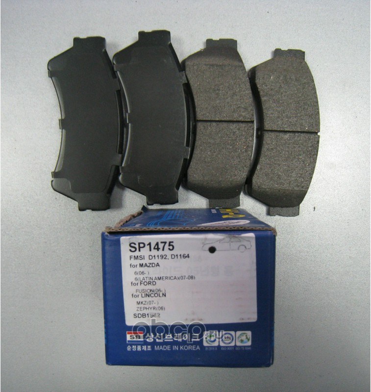 Колодки тормозные передние SANGSIN BRAKE SP1475