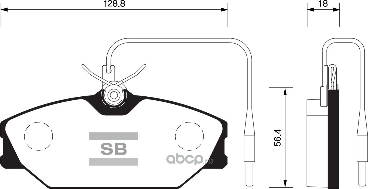 Колодки тормозные передние SANGSIN BRAKE SP1483