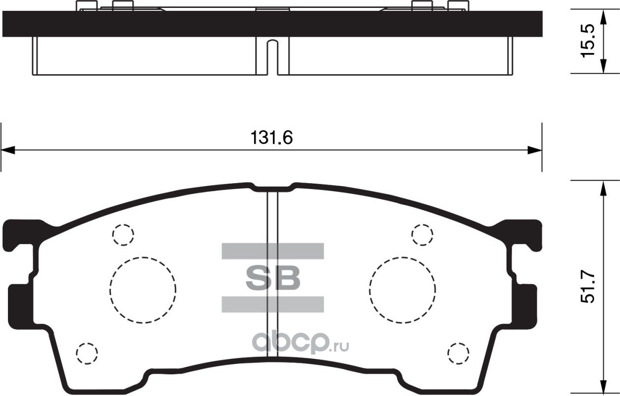 Колодки тормозные передние SANGSIN BRAKE SP2018