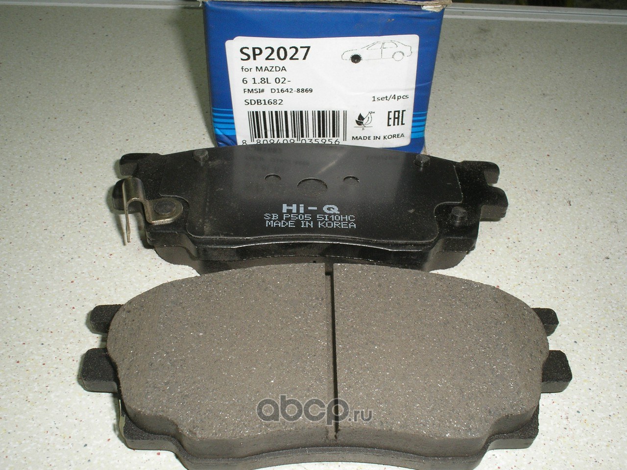 Колодки тормозные передние SANGSIN BRAKE SP2027