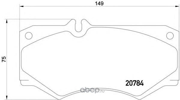 Колодки передние с противошумной пластиной Q+ MB W460/463 VW LT TEXTAR 2078401