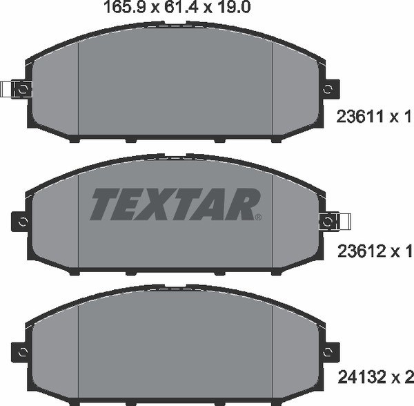 Колодки тормозные передние TEXTAR 2361101