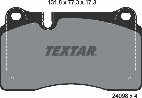 Колодки тормозные передние TEXTAR 2409801