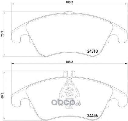 Колодки передние с противошумной пластиной Q+ MB W204/W212 3.2/3.5L,3.0CDI/3.2CDI all 07-> TEXTAR 2431001
