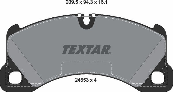 Колодки тормозные передние TEXTAR 2455301