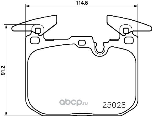 Колодки передние с противошумной пластиной Q+ BMW F20/F30 2012-> M-Technik TEXTAR 2502801