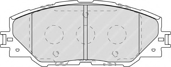 Колодки тормозные передние TOYOTA 04465-42180