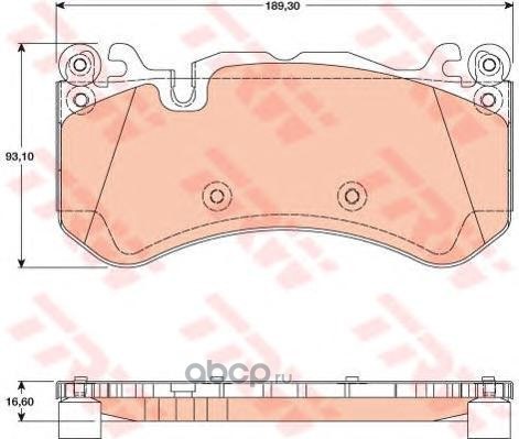 Колодки передние MB W166/W212/W221 all AMG TRW GDB1734