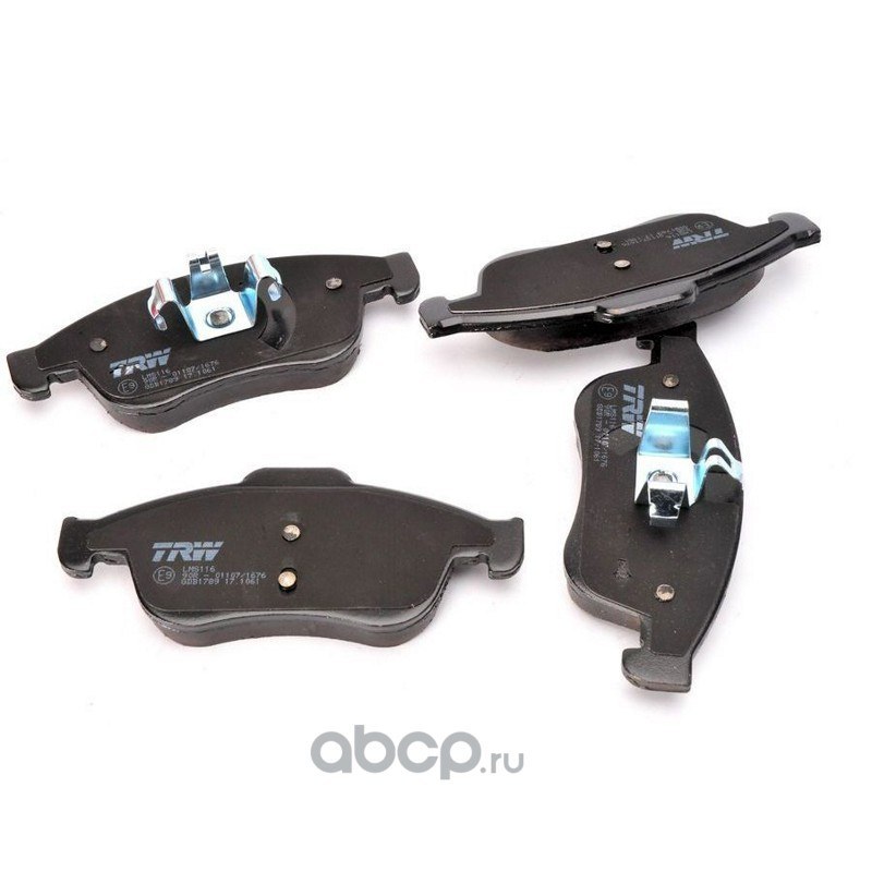 Колодки передние RENAULT DUSTER 10-/FLUENCE 10-/MEGANE III 08- TRW GDB1789