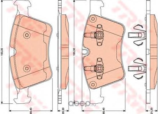 Колодки передние NB W164/W251 TRW GDB1797