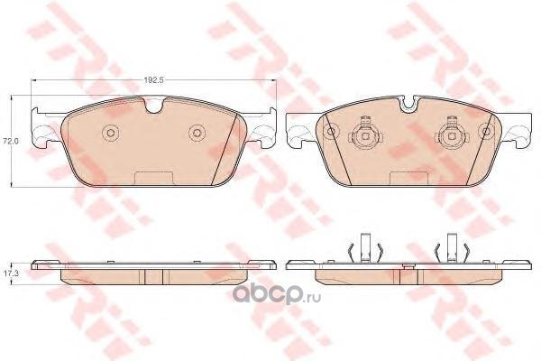 Колодки передние MB W166 ML/GL 2011-> AMG-пакет TRW GDB1970