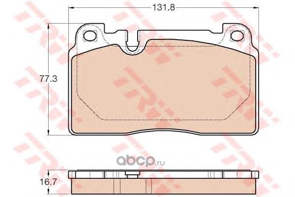 Колодки передние AUDI A6/S6/A7/Q5 2.0TFSI/3.2TFSI/2.0TDI/3.0TDI 08- TRW GDB1974