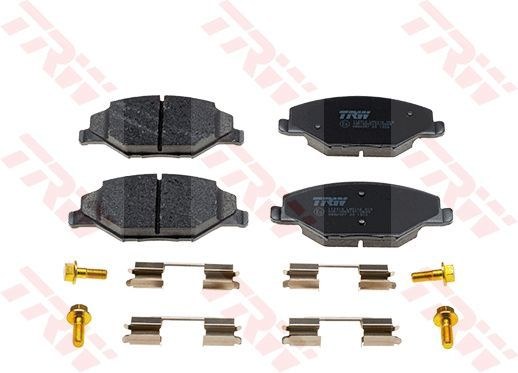 Колодки передние VW Polo Sedan 2010->/SKODA Rapid 2014-> TRW GDB2027