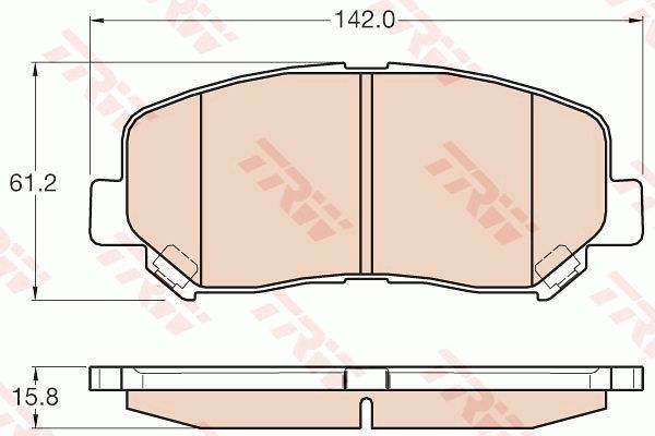 Колодки передние MAZDA CX-5 TRW GDB3562