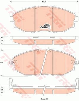 Колодки передние CHEVROLET Epica 06- TRW GDB4179