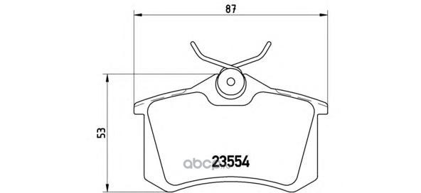 Колодки тормозные задние 15.0 мм BREMBO P85017