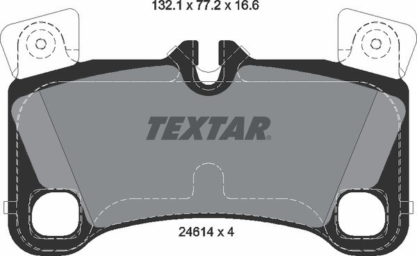 Колодки тормозные задние AUDI PORSCHE VOLKSWAGEN TEXTAR 2461401