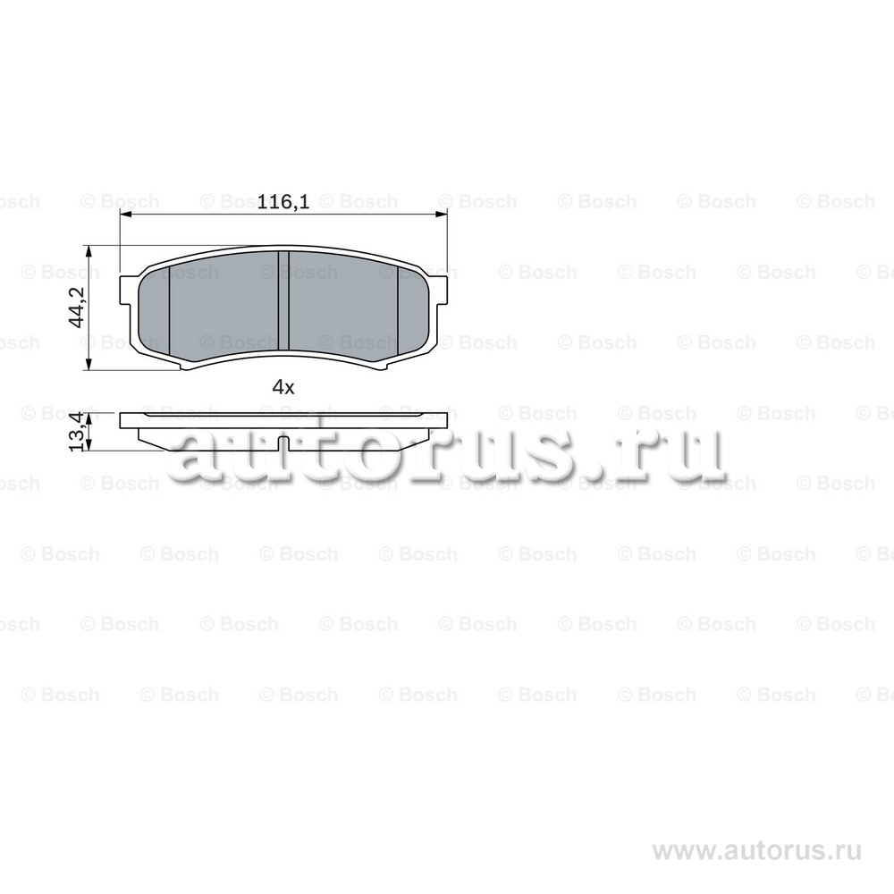 Колодки тормозные задние BOSCH 0 986 424 313