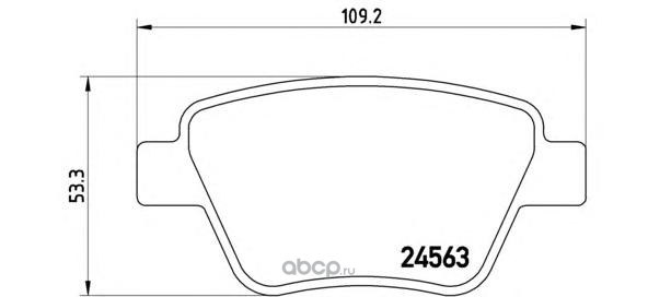 Колодки тормозные задние BREMBO P85114