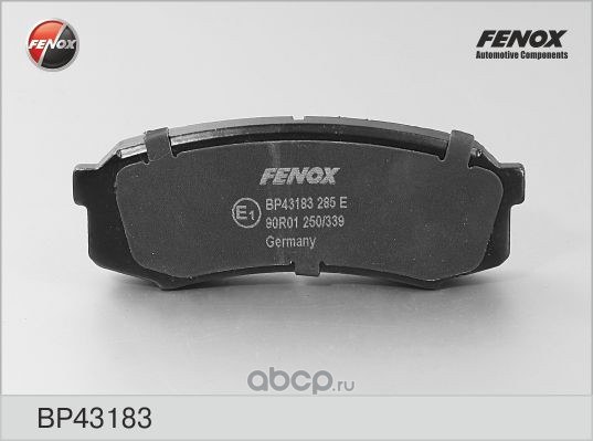Колодки тормозные задние FENOX BP43183
