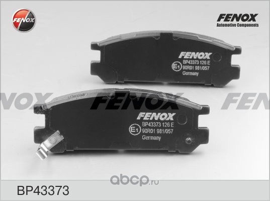 Колодки тормозные задние FENOX BP43373