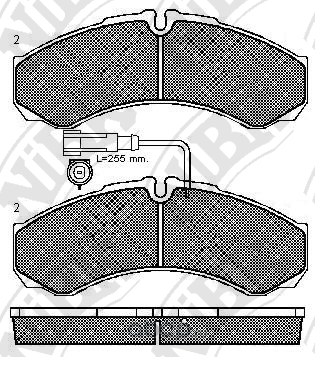 Колодки тормозные задние NIBK PN0073W