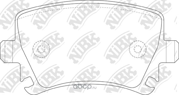 Колодки тормозные задние NIBK PN0349