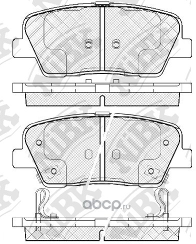 Колодки тормозные задние NIBK PN0415