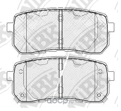 Колодки тормозные задние NIBK PN0457