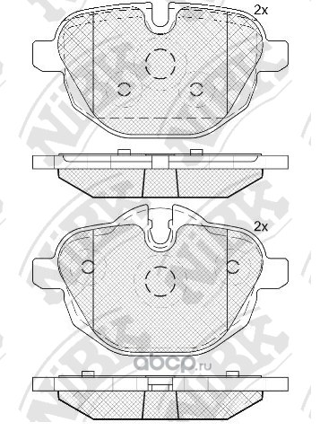 Колодки тормозные задние NIBK PN0546
