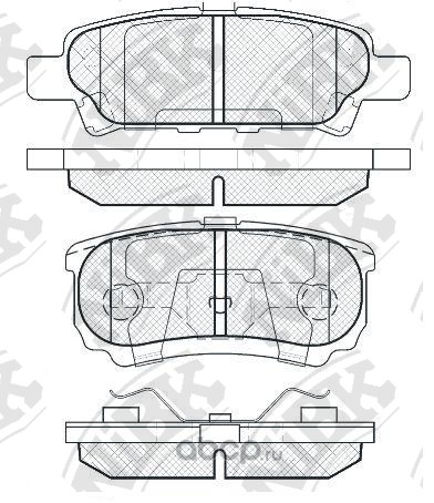 Колодки тормозные задние NIBK PN3502
