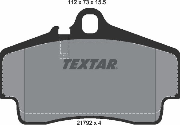 Колодки тормозные задние PORSCHE TEXTAR 2179203