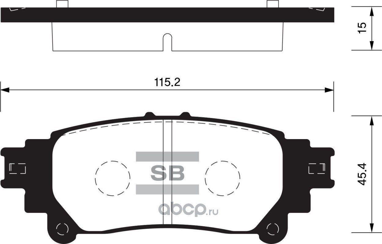 Колодки тормозные задние SANGSIN BRAKE SP1458