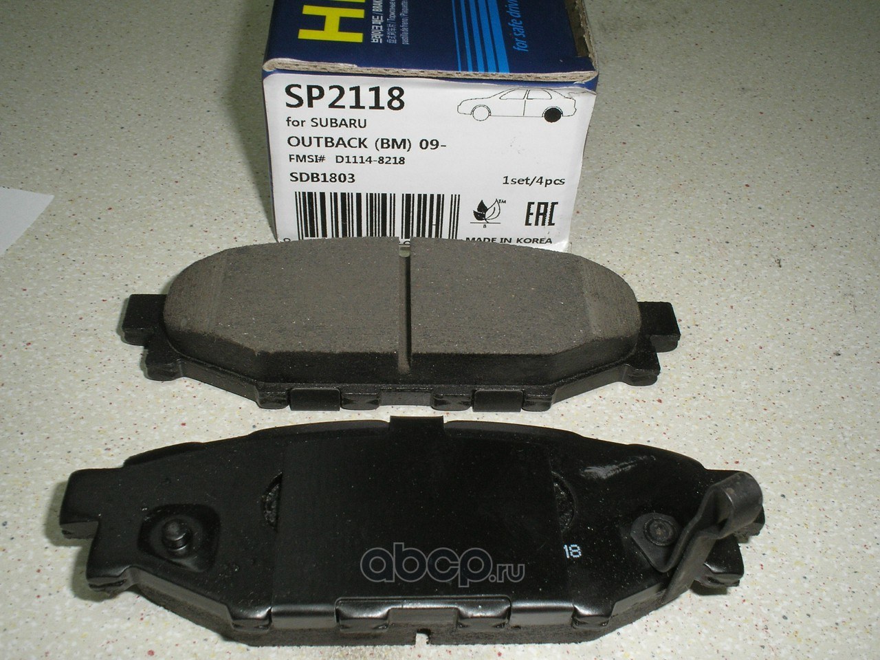 Колодки тормозные задние SANGSIN BRAKE SP2118