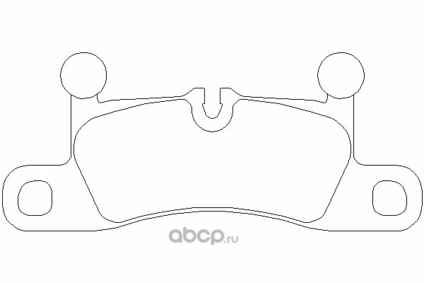 Колодки задние VAG 7P0 698 451