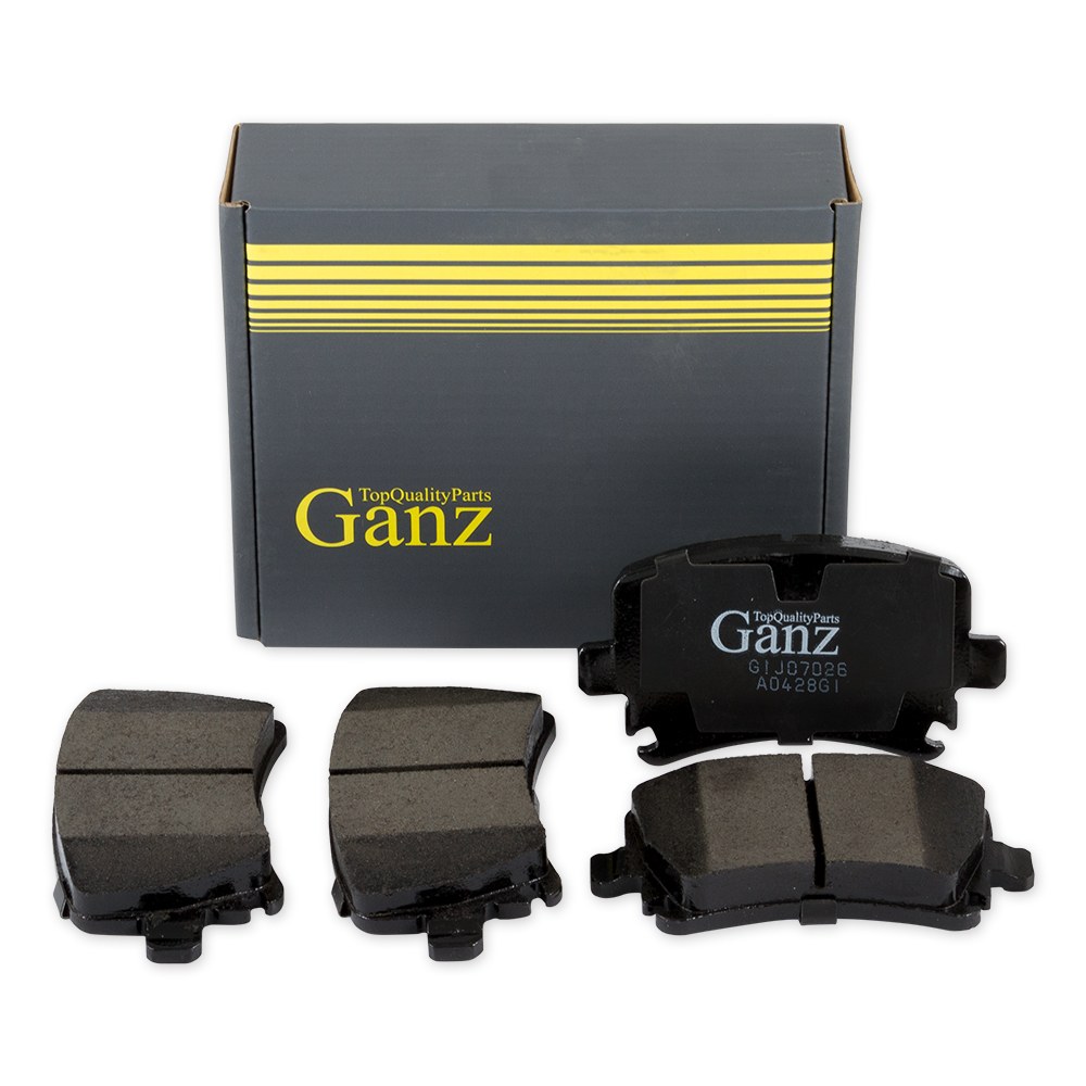Колодки тормозные задние (под датчик) для AD A3 A6 VW G4 G5 B5 B6 Tiguan GANZ GIJ07026