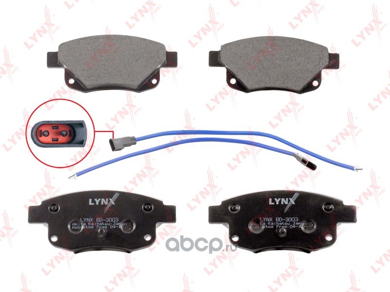 Колодки задние LYNXauto BD-3003