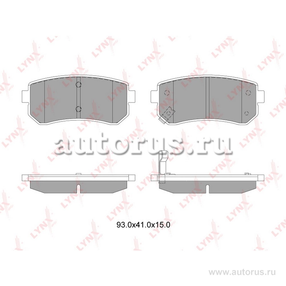 Колодки задние LYNXauto BD-4407