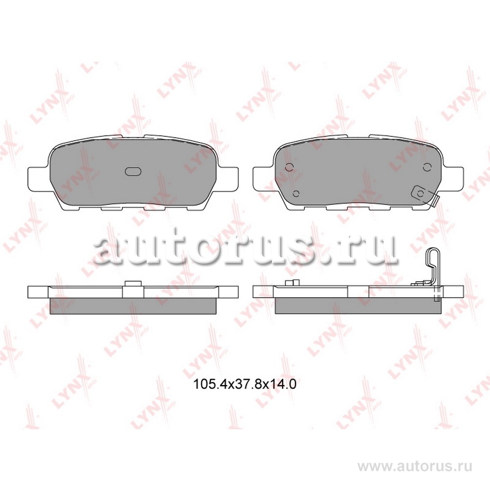 Колодки задние LYNXauto BD-5706