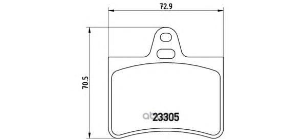 Колодки задние CITROEN C4/C5 PEUGEOT 307/407 1.8-2.0 BREMBO P61073