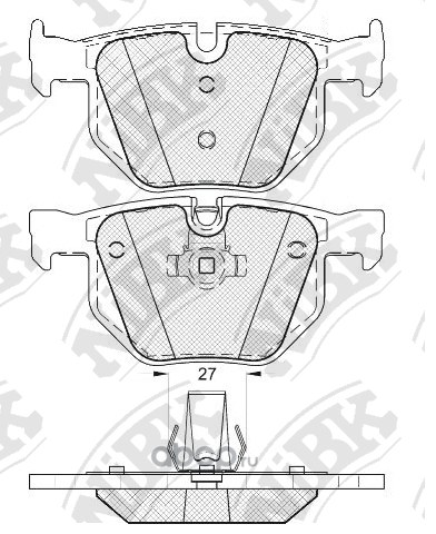 Колодки задние NIBK PN0093