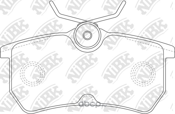 Колодки задние NIBK PN0120