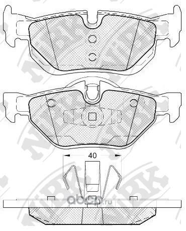 Колодки задние NIBK PN0511