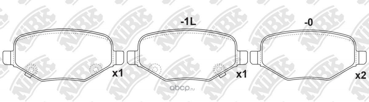 Колодки задние FORD Explorer/Flex/Taurus/Edge / LINCOLN MKT NIBK PN0698